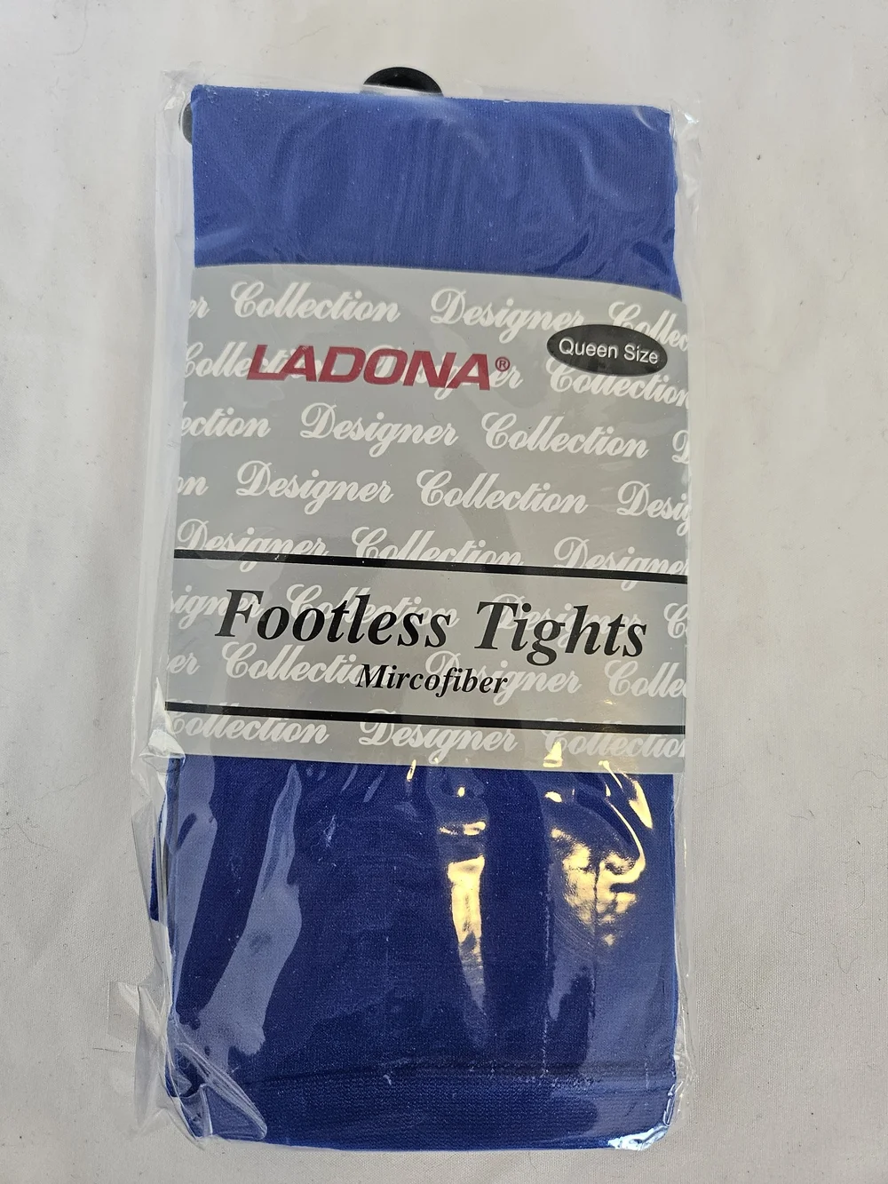 Ladona Footless Micrifiber Tights in Royal Blue- Queen Size